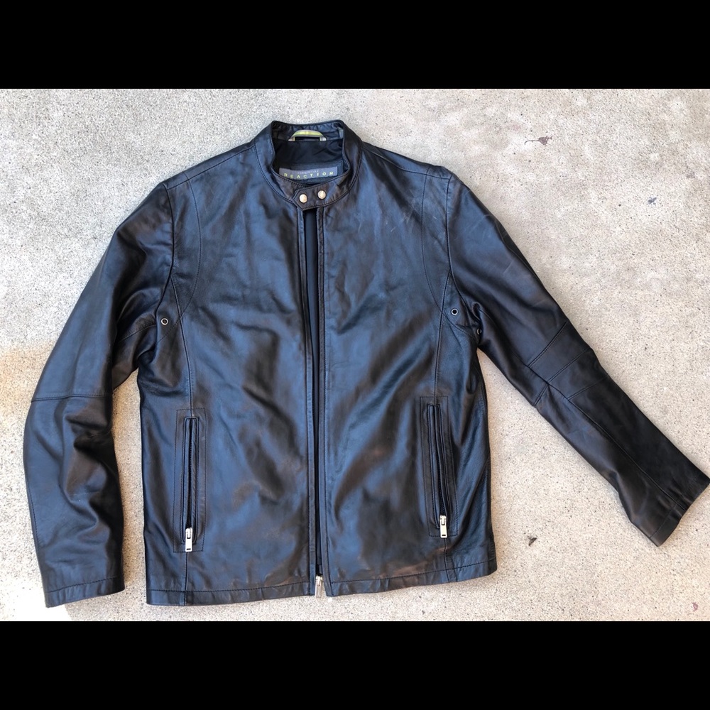 Kenneth Cole Reaction Leather Motorcycle jacket